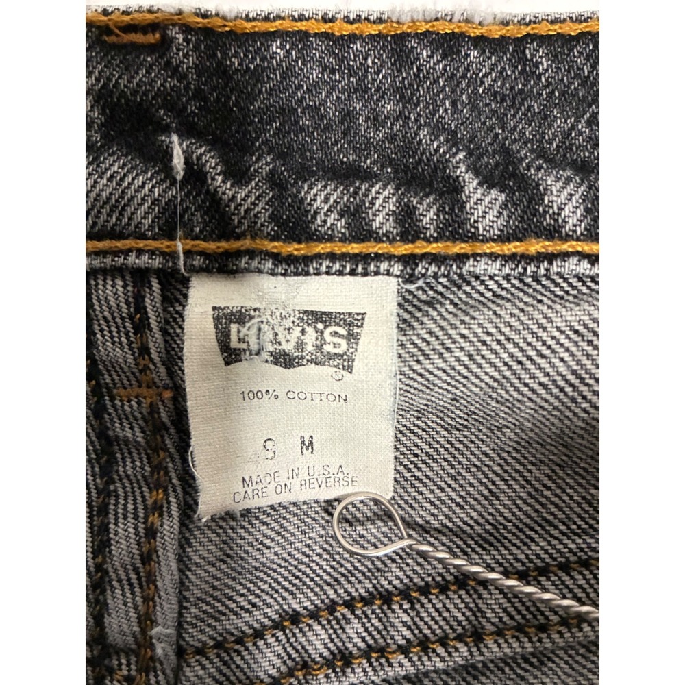 Vintage Levis 17525-0267 Womens 9M High Waisted Mom Jeans Faded Black USA Made - Picture 4 of 11